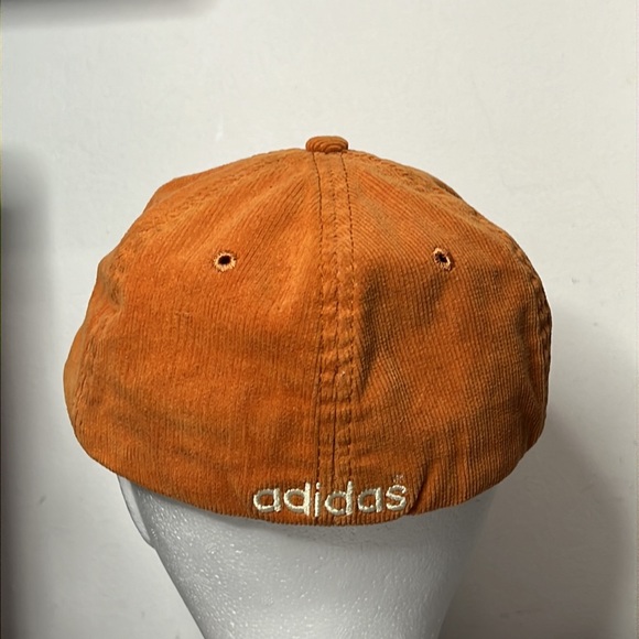Vintage Adidas Corduroy Hat Orange Cap - Picture 3 of 5